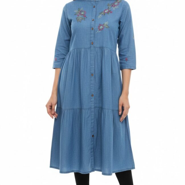 women denim kurti