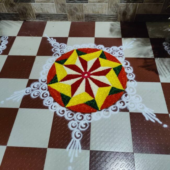 Woolen Ready Rangoli Mat