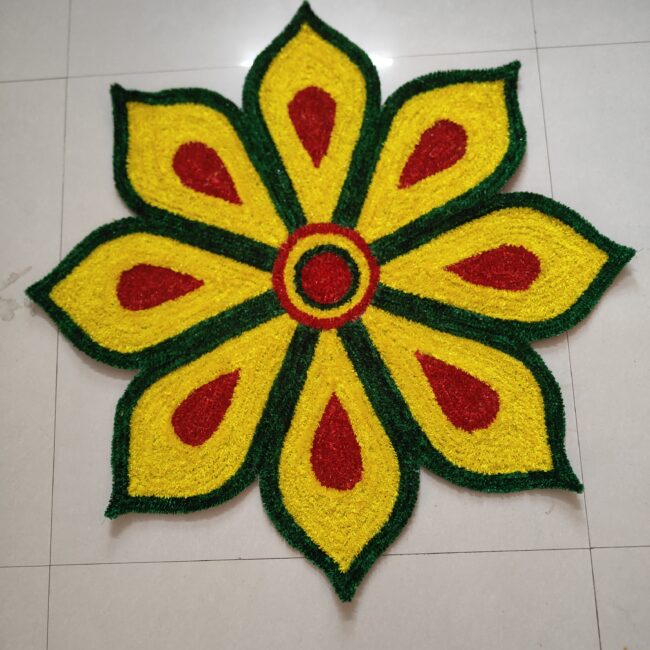 Woolen ready rangoli Mat